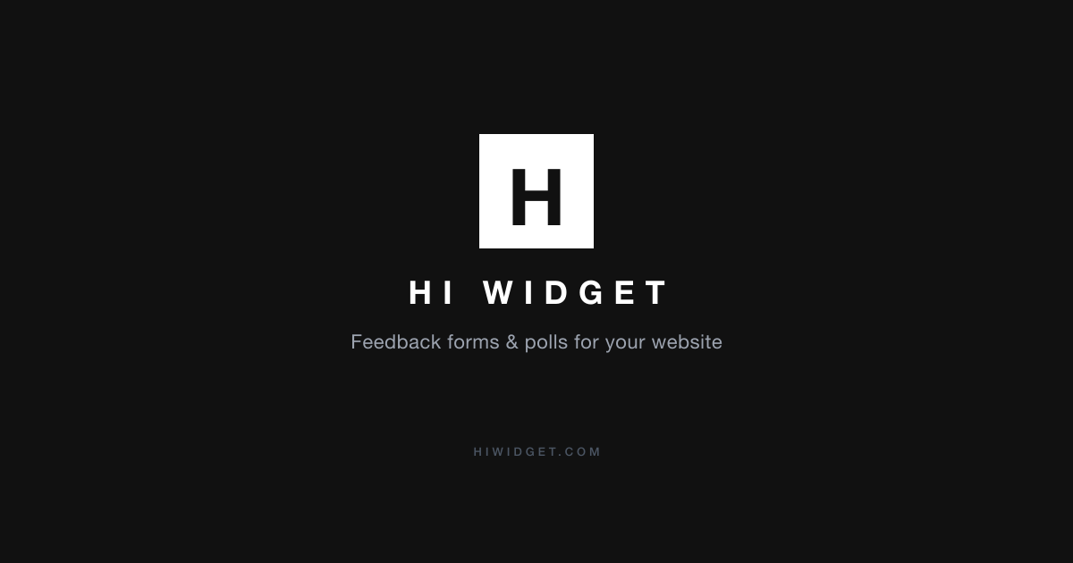 The Cheap Intercom Alternative for Feedback & Polls | Hi Widget